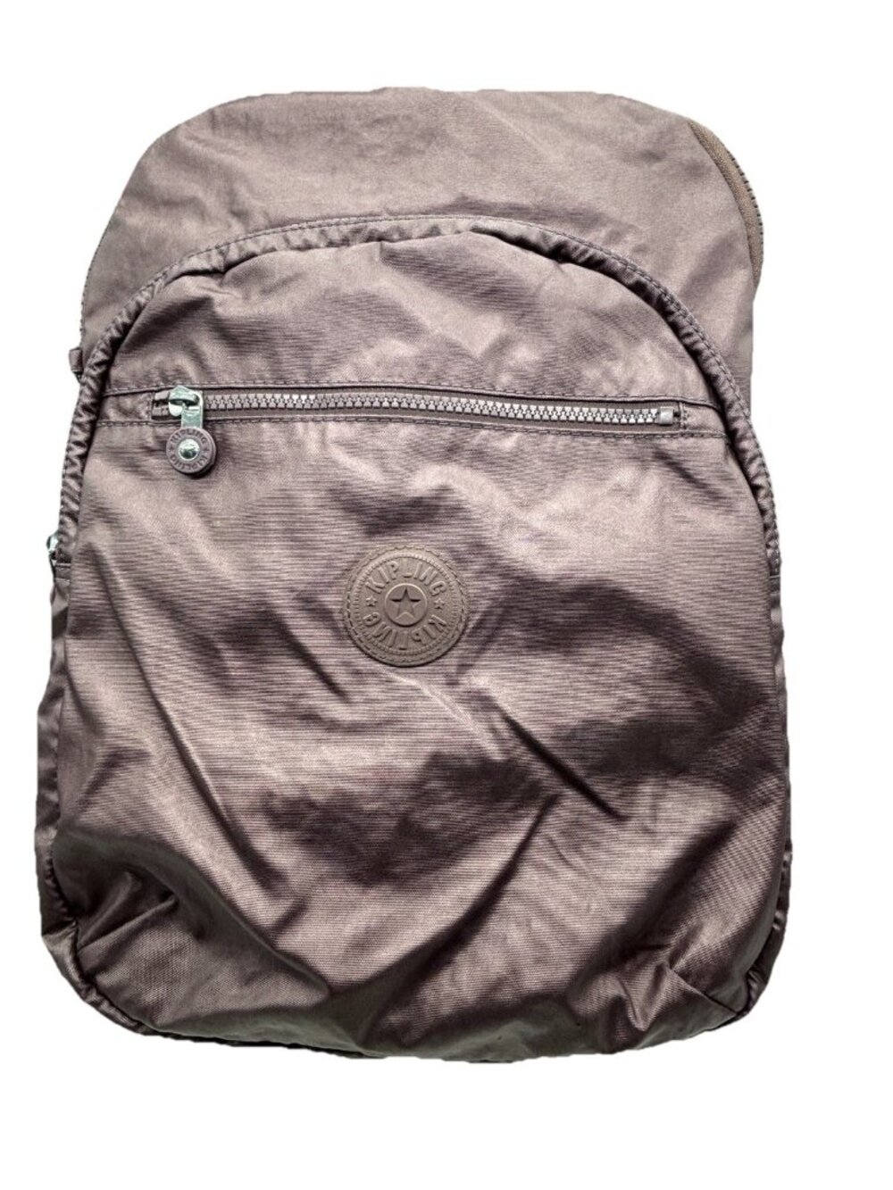 Kipling Backpack Bag  Metallic Rose Gold Pink School Travel Vacation Carry On